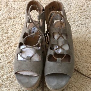 Steve Madden wedge lace up sandals